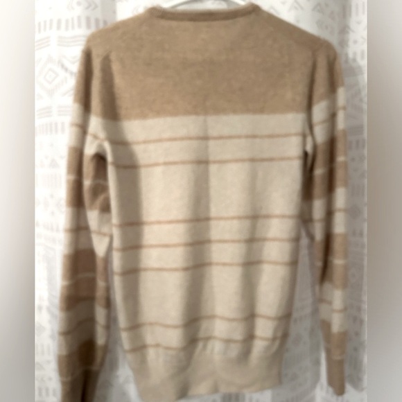 💫VINTAGE SAKS FITH AVENUE 100% Cashmere Striped Crewneck Women’s Sweater - Picture 5 of 11